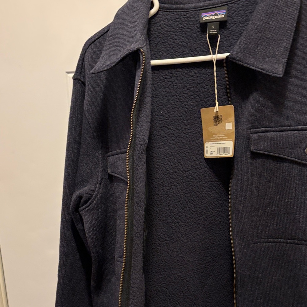 Patagonia Women’s Navy Lightweight Zip-Up Shirt Jacket - Picture 7 of 8